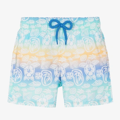 Vilebrequin Kids' Boys Blue Tropical Print Swim Shorts