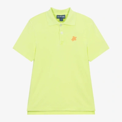 Vilebrequin Boys Green Polo Shirt In Green