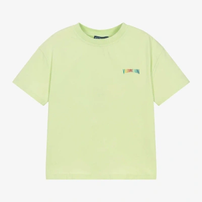 Vilebrequin Babies' Boys Green Turtle Cotton T-shirt
