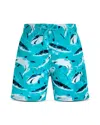 Vilebrequin Boys' Jihin Printed 4 Swim Shorts - Little Kid, Big Kid In Spry Lagoo