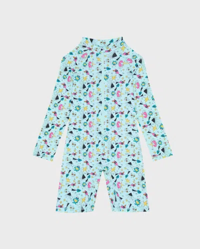 Vilebrequin Kids' Boys One-piece Rashguard Aquatic Carnival In Multi