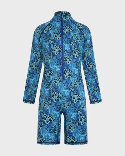 Vilebrequin Kids' Tigresa Rashguard Für Jungen In Blau