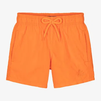 Vilebrequin Babies' Boys Orange Water-reactive Swim Shorts