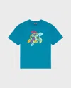 Vilebrequin Oversized Turtle-print T-shirt In Blue