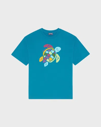 VILEBREQUIN BOYS ORGANIC COTTON OVERSIZE T-SHIRT BIG TURTLE