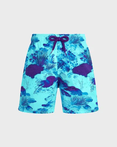 Vilebrequin Kids' Coral Reef Swim Shorts In Multi