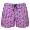 Vilebrequin Boys Stretch Swim Shorts Micro Ronde Des Tortues Rainbow Purple In Multi