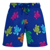 Vilebrequin Boys Stretch Swim Shorts Tortue Multicolores In Blue