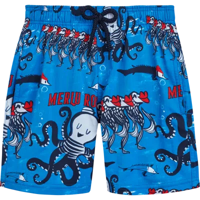 Vilebrequin Boys Swim Short Au Merlu Rouge