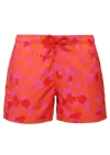 Vilebrequin Boys Swim Short Leopard In Red