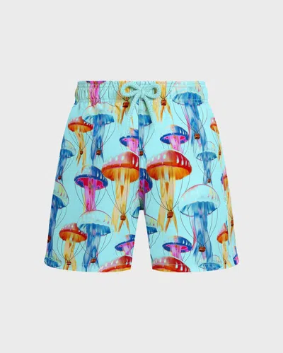 Vilebrequin Kids' Boys Swim Trunks Medusair In Blue