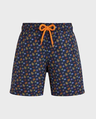 Vilebrequin Kids' Boys Swim Shorts Micro Ronde Des Tortues In Multi