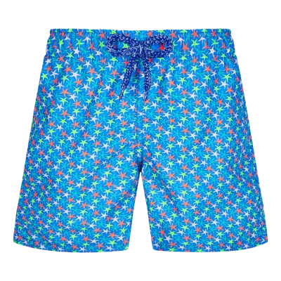 Vilebrequin Boys Swim Shorts Micro Starlettes In Blue