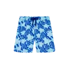 Vilebrequin Boys Swim Shorts Ronde Des Tortues Logo In Blue