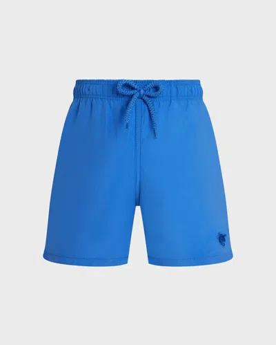 Vilebrequin Kids' Boys Swim Trunks Water-reactive Bubble Turtles 3d In Blue