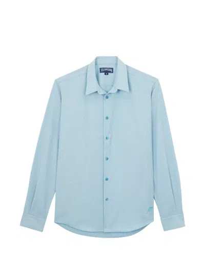 Vilebrequin Buttoned Striped Shirt In Blue