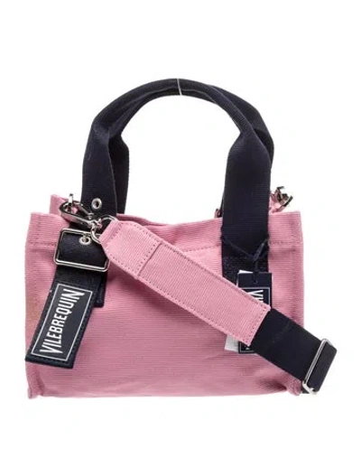 Pre-owned Vilebrequin Canvas Top Handle Bag In Pink