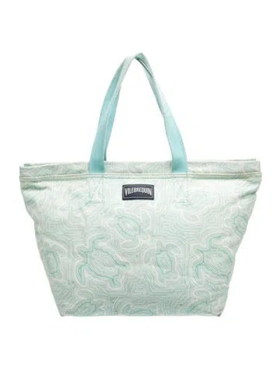 Pre-owned Vilebrequin Canvas Tote In Blue