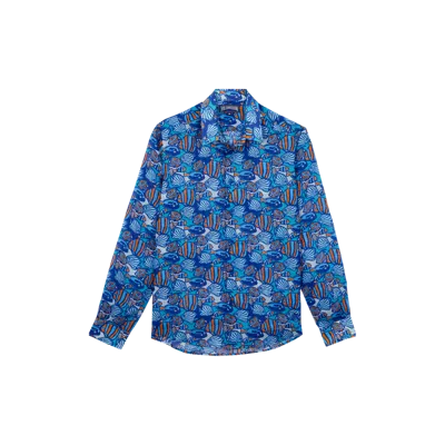 Vilebrequin Ramie Shirt In Blue