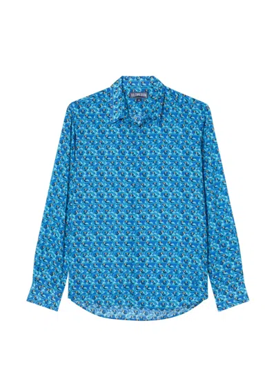 Vilebrequin Caracal Toucana Button-down Shirt In Blue