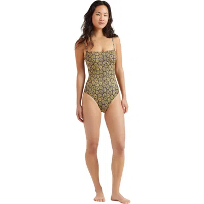 VILEBREQUIN CARAPACES JERSEY BUSTIER ONE-PIECE SWIMSUIT
