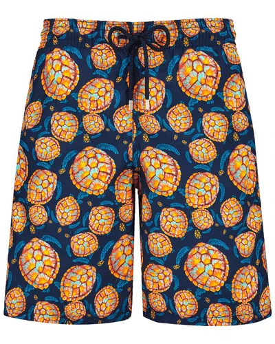 Vilebrequin Carapaces Longer Short In Blue