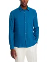 Vilebrequin Caroubis Linen Shirt In Blue
