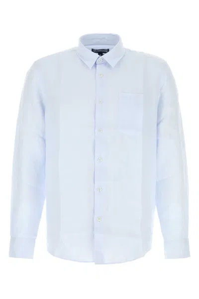 Vilebrequin Caroubis Linen Shirt For Men In Blue