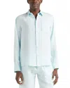 Vilebrequin Caroubis Long Sleeve Button Front Shirt In Bleu Ciel