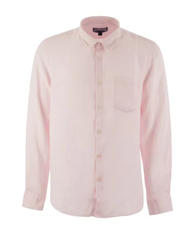 VILEBREQUIN CAROUBIS LONG-SLEEVED LINEN SHIRT