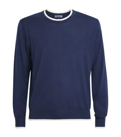 Vilebrequin Cashmere-wool-silk Pierre Sweater In Blue