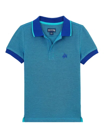 Vilebrequin Kids' Changing Color Polo Shirt In Blue