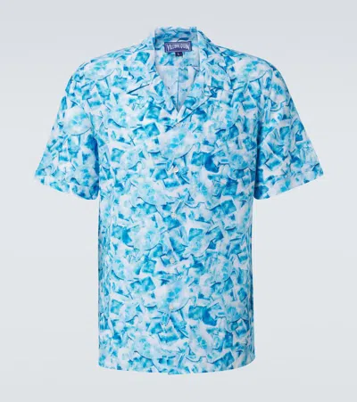 Vilebrequin Charli Cotton And Silk Bowling Shirt In White