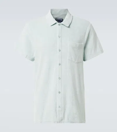 Vilebrequin Charli Cotton-blend Terry Bowling Shirt In Blue