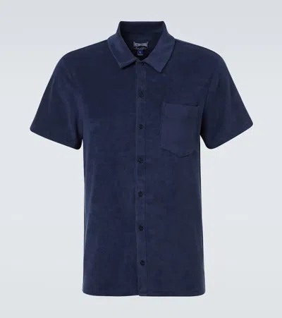 Vilebrequin Charli Cotton-blend Terry Polo Shirt In Blue