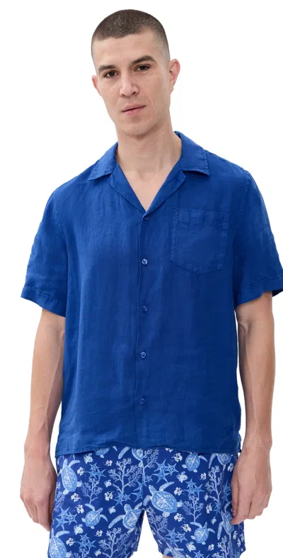 Vilebrequin Charli Linen Camp Shirt Marrakech