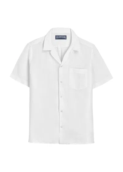 Vilebrequin Charli Linen Short Sleeve Shirt White