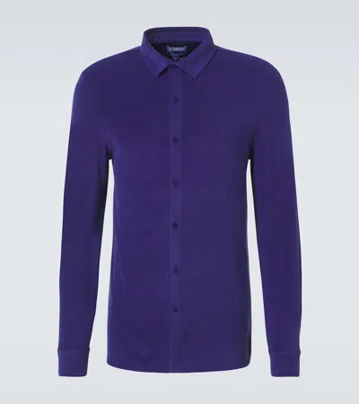 Vilebrequin Chill Cotton-blend Terry Shirt In Blue