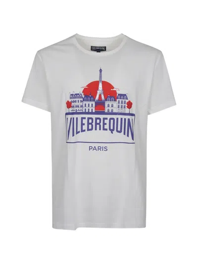 Vilebrequin Thom City Logo-print Cotton-jersey T-shirt In White