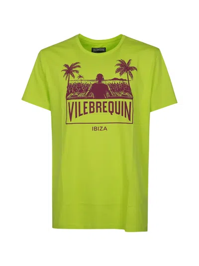 Vilebrequin Thom City Logo-print Cotton-jersey T-shirt In Green