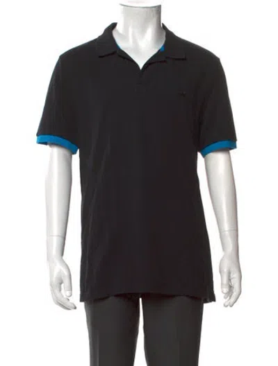 Pre-owned Vilebrequin Collar Short Sleeve Polo Shirt In Black