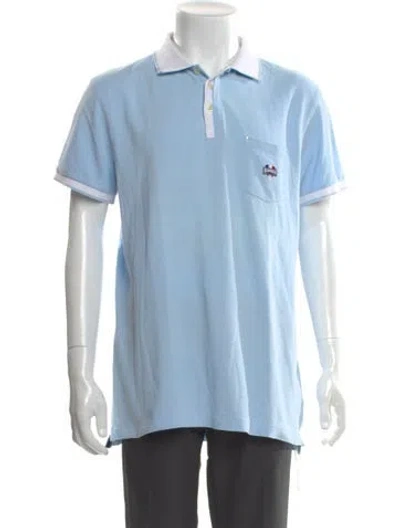 Pre-owned Vilebrequin Collar Short Sleeve Polo Shirt In Blue