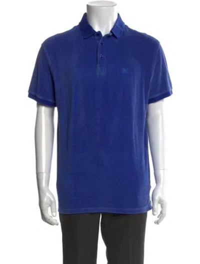 Pre-owned Vilebrequin Collar Short Sleeve Polo Shirt In Blue