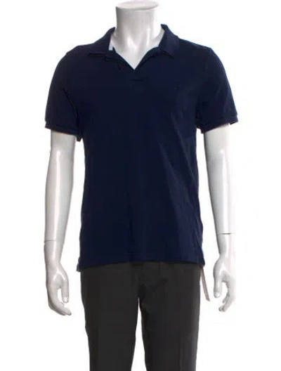 Pre-owned Vilebrequin Collar Short Sleeve Polo Shirt In Blue
