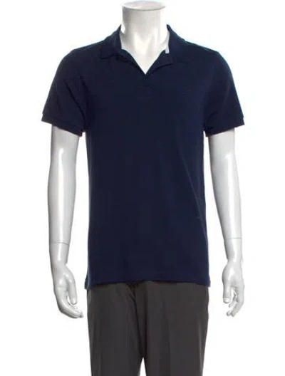 Pre-owned Vilebrequin Collar Short Sleeve Polo Shirt In Blue