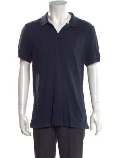Pre-owned Vilebrequin Collar Short Sleeve Polo Shirt In Blue