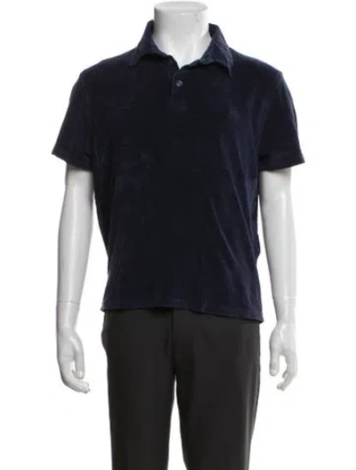 Pre-owned Vilebrequin Collar Short Sleeve Polo Shirt In Blue