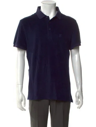 Pre-owned Vilebrequin Collar Short Sleeve Polo Shirt In Blue