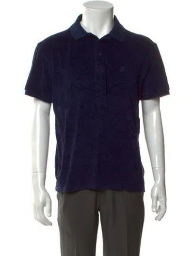 Pre-owned Vilebrequin Collar Short Sleeve Polo Shirt In Blue