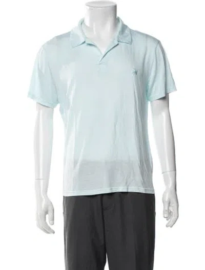 Pre-owned Vilebrequin Collar Short Sleeve Polo Shirt In Blue/green